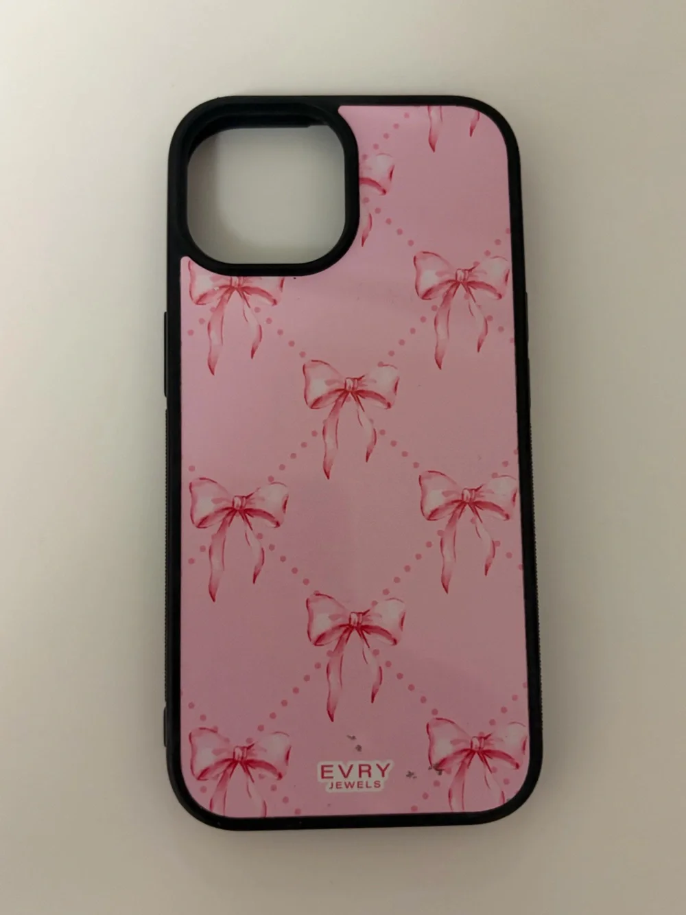 Pink Bow Phone Case by Evry Jewels for IPhone 15